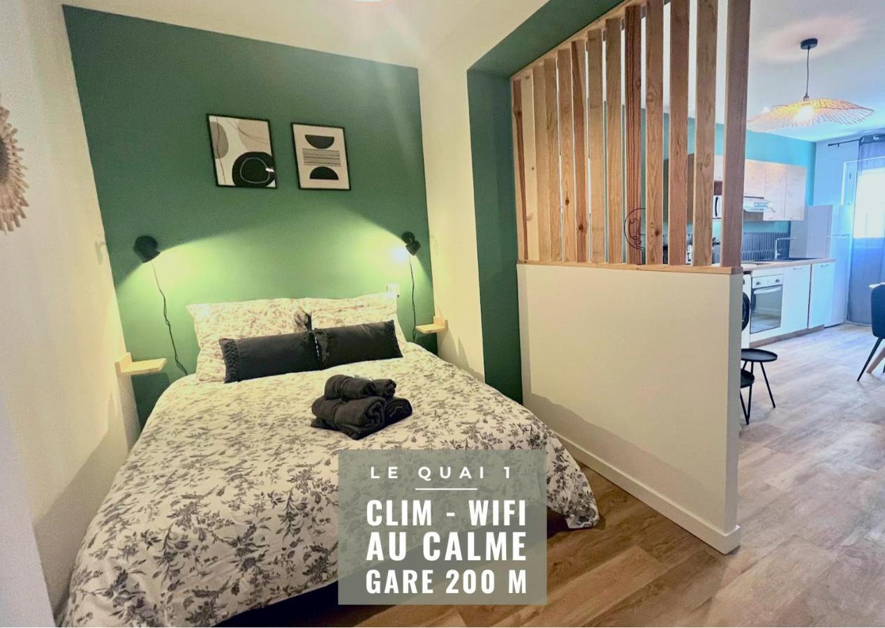 אז'ן Le Quai 1 - Spacieux Studio Neuf Calme - Clim - Wifi - Gare A 200M מראה חיצוני תמונה